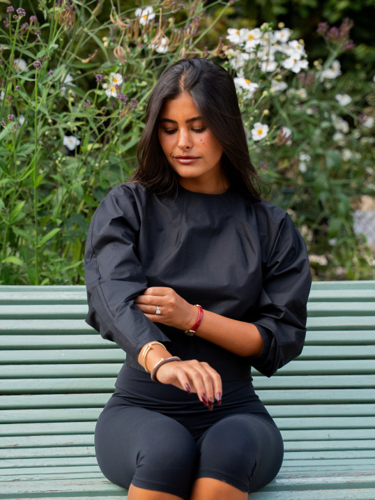 Chemise dos nu femme coton noir – Yaëlli Paris