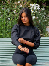 Chemise dos nu femme coton noir – Yaëlli Paris