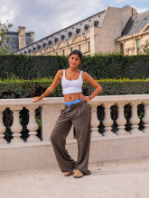 Pantalon à doublure boxer bleu – Yaëlli Paris
