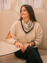 pull avec foulard