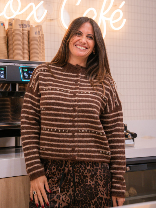 cardigan chocolat