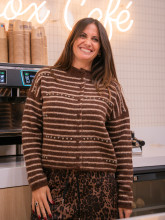 cardigan chocolat