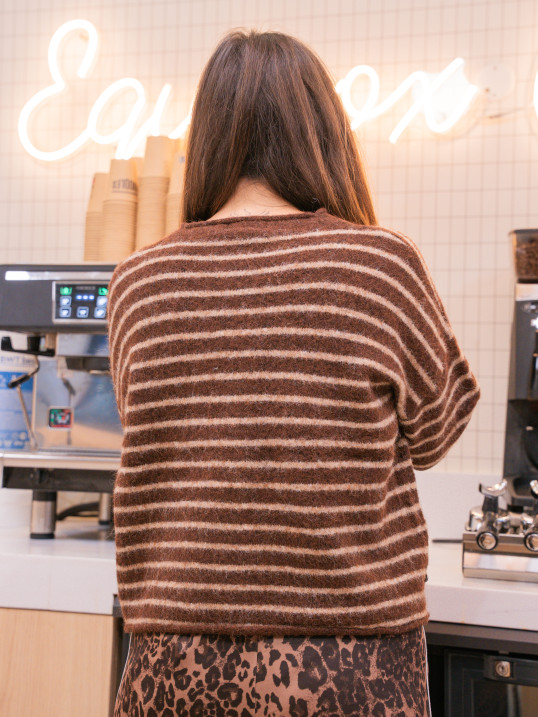 cardigan chocolat