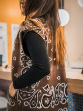 gilet marron