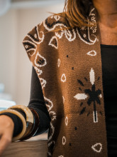 gilet marron