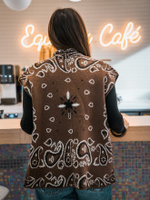 gilet marron