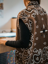 gilet marron