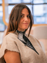 Foulard Noir Bandana & Pois | Accessoire Chic & Graphique – Yaëlli Paris