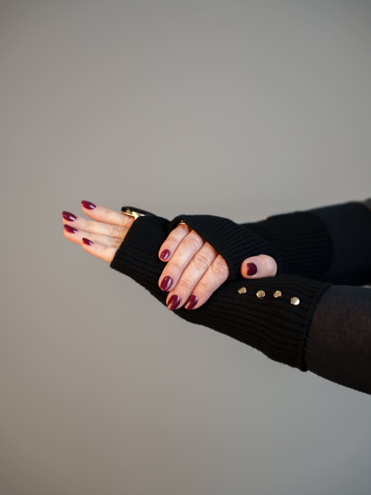 Mitaines à Boutons Dorés | Accessoire Chic & Raffiné – Yaëlli Paris