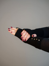 Mitaines à Boutons Dorés | Accessoire Chic & Raffiné – Yaëlli Paris