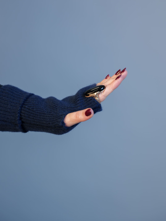 Mitaines Marine | Accessoire d’Hiver Chic & Intemporel – Yaëlli Paris