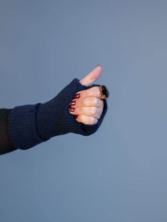 Mitaines Marine | Accessoire d’Hiver Chic & Intemporel – Yaëlli Paris