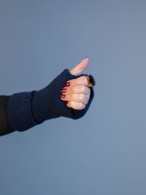 Mitaines Marine | Accessoire d’Hiver Chic & Intemporel – Yaëlli Paris