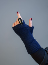 Mitaines Marine | Accessoire d’Hiver Chic & Intemporel – Yaëlli Paris