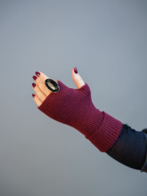 Mitaines Bordeaux | Accessoire Chic & Doux – Yaëlli Paris